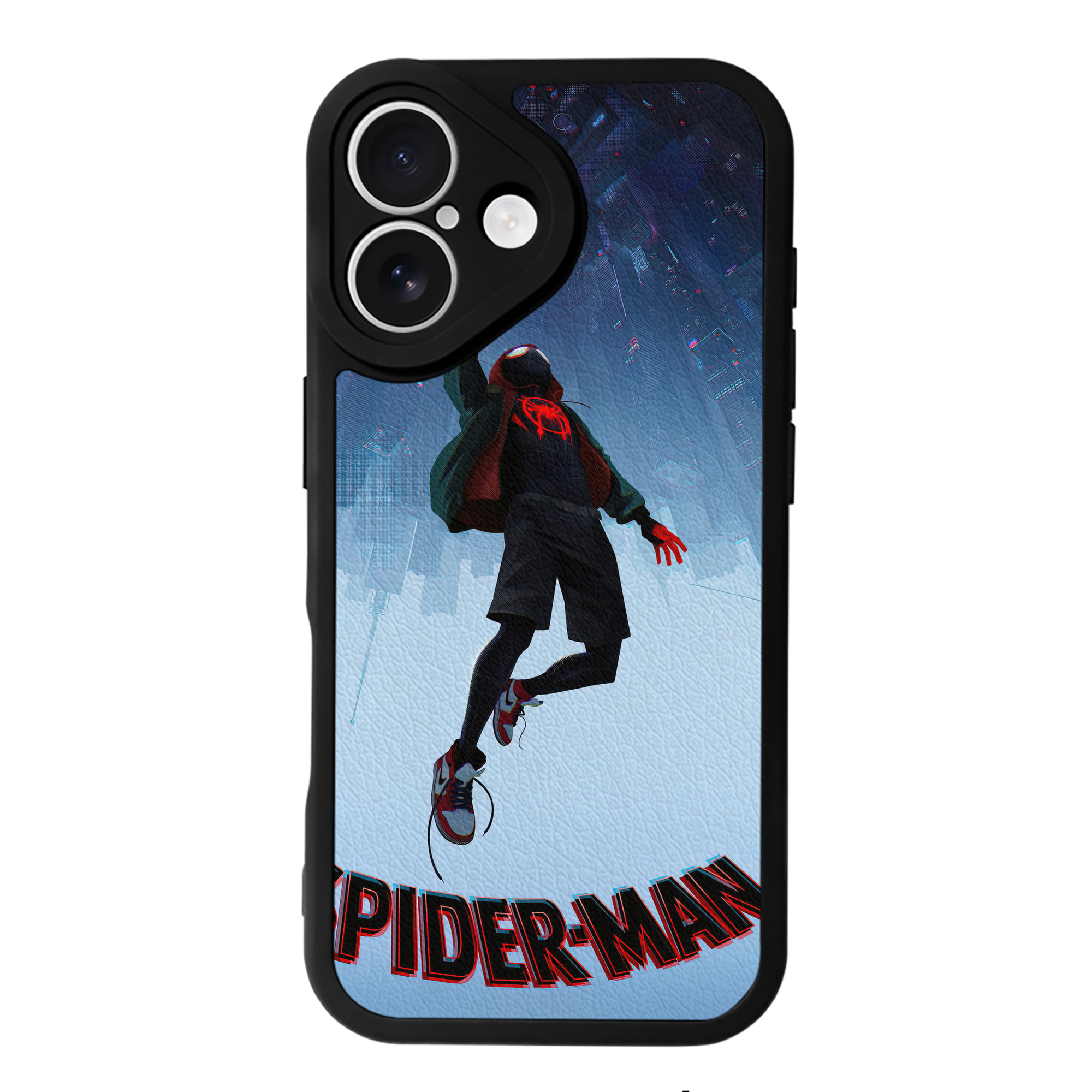 （画像用） Spider Man スパイダーマン 【iPhone 16シリーズ対応】シリコンスマホケース（レザー調） 材質：シリコン